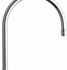 Best Pirce 😀 Chicago Faucets 8 in. High-Arch Gooseneck Swing Spout, 2.2 gpm Polished Chrome 🔥