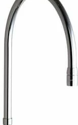 Promo 🌟 Chicago Faucets 10 in. Gooseneck Swing Spout in Polished Chrome 🛒