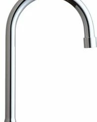 New 👍 Chicago Faucets B Type End Gooseneck Spout in Polished Chrome ✨