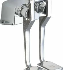 Best Sale 🔥 Chicago Faucets Hot and Cold Water Pedal Box with Long Pedals in Polished Chrome 🔥