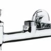 Outlet 🤩 Chicago Faucets Double Wristblade Handle Hot and Cold Sink Faucet with Integral in Polished Chrome 😍