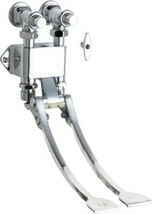 Deals ❤️ Chicago Faucets Naiad™ Combination Pedal Box in Polished Chrome 💯 3 Deals ❤️ Chicago Faucets Naiad™ Combination Pedal Box in Polished Chrome 💯