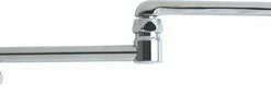 Cheapest 🎉 Chicago Faucets 13 in. Double-Jointed Swing Faucet Spout in Chrome Plated 😉