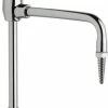 Best Sale 😀 Chicago Faucets Rigid and Swing Gooseneck Spout with Serrated Nozzle Outlet in Chrome Plated 🎁 -LSP Shop Query 394
