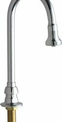 Budget 🎉 Chicago Faucets 1/2 in. Remote Rigid or Swing Gooseneck Spout with 10-3/4 in. Height 🎁
