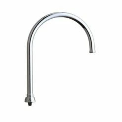 Best Sale ✔️ Chicago Faucets 8 in. 1.5 gpm Rigid Swing Gooseneck Spout in Polished Chrome 😀