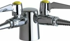 Wholesale ❤️ Chicago Faucets Turret with 2-Ball Valve in Polished Chrome 🤩