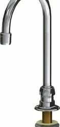 Outlet ⭐ Chicago Faucets 5-3/8 in. Brass Remote Spout in Polished Chrome 😉