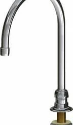New 🤩 Chicago Faucets Remote Rigid or Swing Gooseneck Spout in Polished Chrome 💯