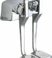 Best Sale 🌟 Chicago Faucets 2-Handle 2-Hole Pedal Valve in Polished Chrome ⭐