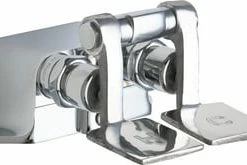 Wholesale ❤️ Chicago Faucets 2-Hole Pedal Valve with Double Handle Metering in Polished Chrome 🔥