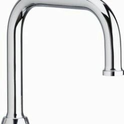 New 😍 Chicago Faucets 6-1/4 in. Double Bend Spout in Polished Chrome ✔️