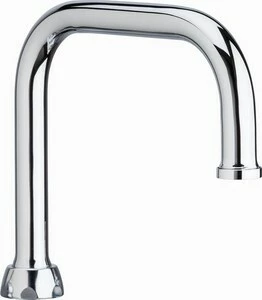 New ๐ Chicago Faucets 6-1/4 in. Double Bend Spout in Polished Chrome โ๏ธ 3 New ๐ Chicago Faucets 6-1/4 in. Double Bend Spout in Polished Chrome โ๏ธ